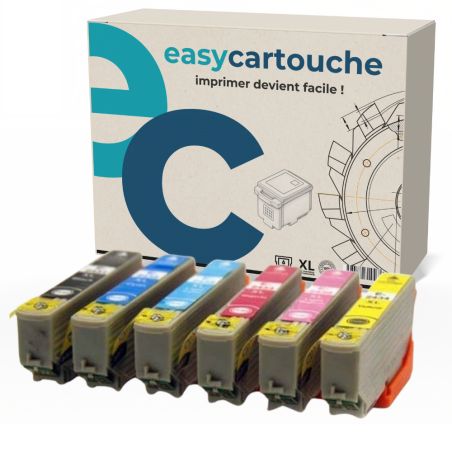 Pack compatible EPSON 24XL, 6 cartouches